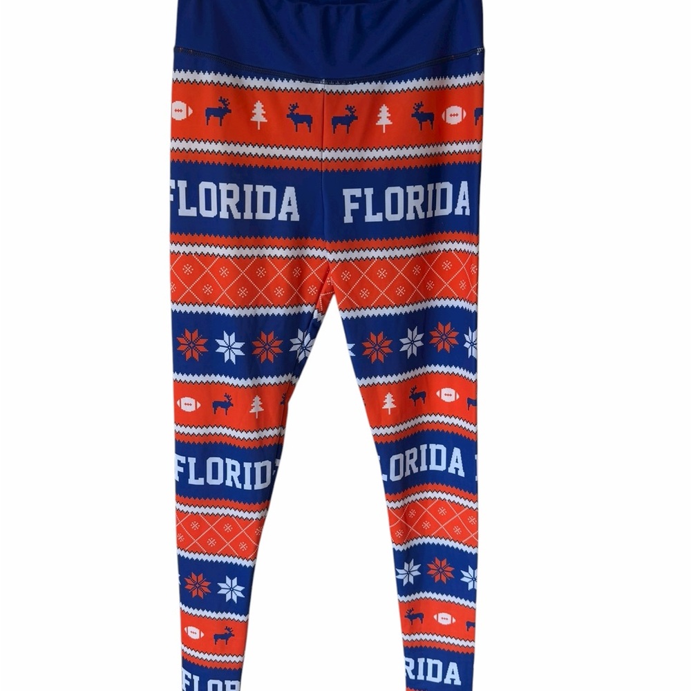 🐊Florida Gator Holiday Leggings - Size S